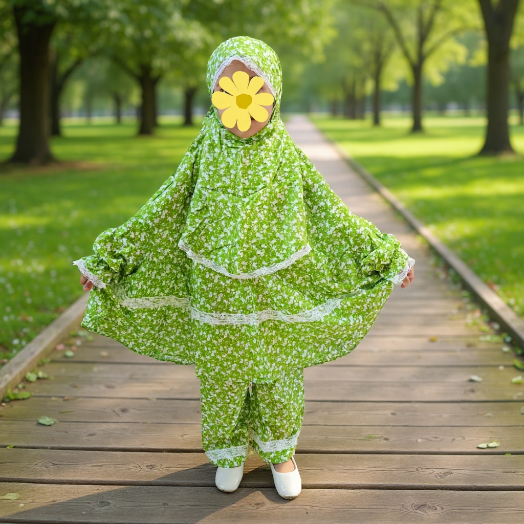 Kids Cotton Khimar Set KCK126